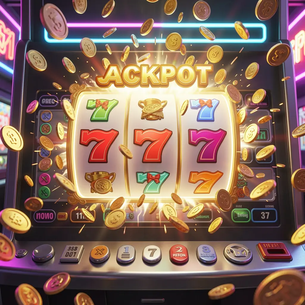 Dealer kasino langsung yang tersenyum menunjuk ke depan di dekat roda roulette dan mesin slot yang menyoroti pengalaman masuk WK888 untuk Indonesia WK888 – Rasakan jackpot slot yang mendebarkan dan kemenangan besar di Indonesia